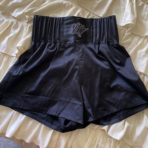 High waisted Nike silk Boxing shorts